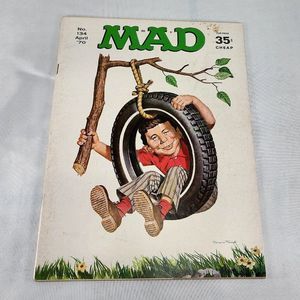 Mad Magazine Issue #134 April 1970 Tire Swing‎ Alfred E Norman Mingo Art Cover